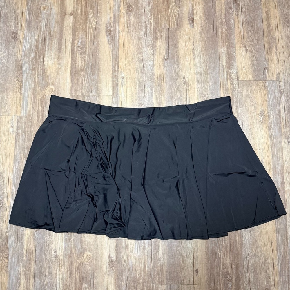 ModLi Skirt Skort Womens 6X Plus Black Built in Shorts Pleated Tennis Athletic